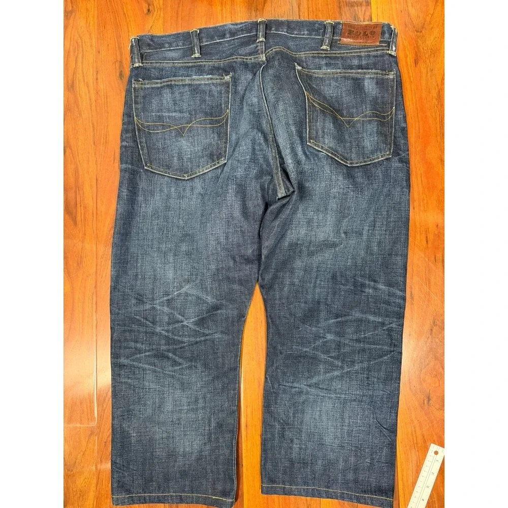 Polo Ralph Lauren Jeans Mens Size 40x30 Blue Straight Classic #41381 Elliot Wash